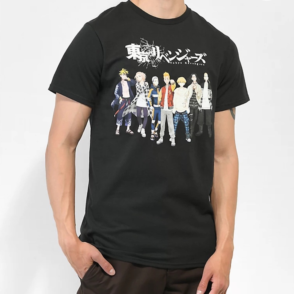 NEW Crunchyroll The Manji Gang Tokyo Revengers Graphic Tee
